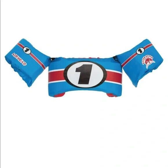 Airhead Water Otter Classic Life Jacket  Kids 33-55 lbs   NWT  Race Car - Picture 1 of 8
